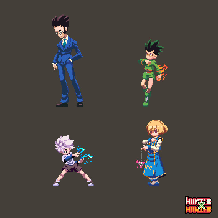 ArtStation Hunter X Hunter pixel art