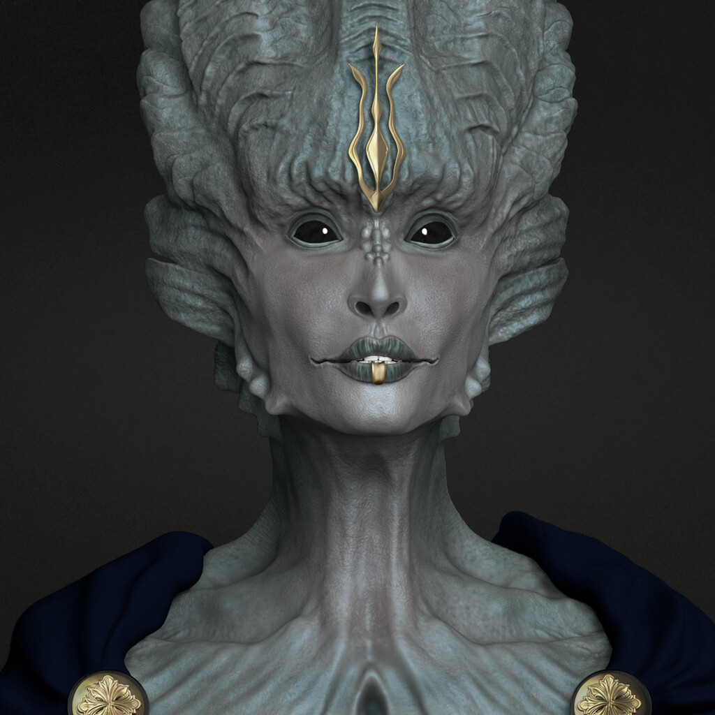 ArtStation - Female Creature Bust