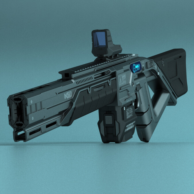 ArtStation - Q8 - sci fi shotgun