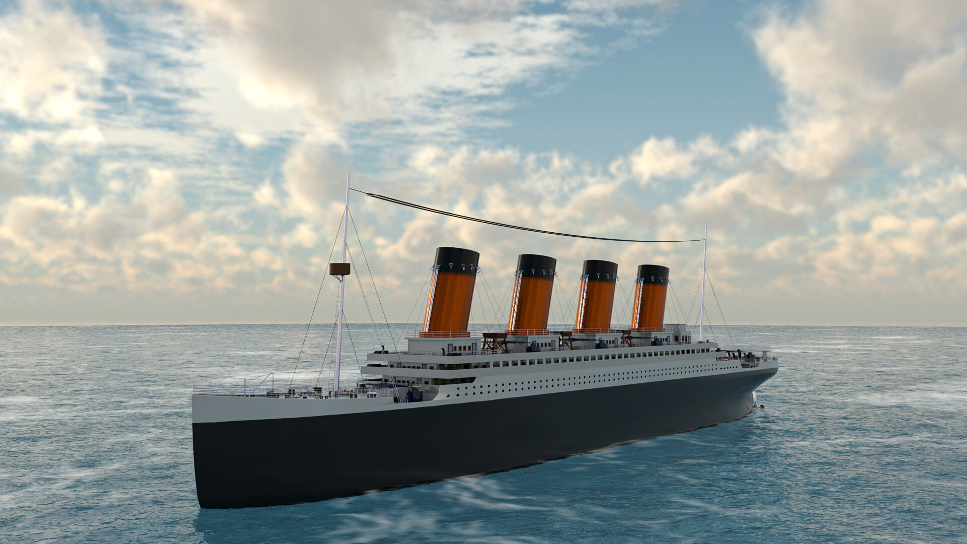 ArtStation - 3D Modeling - Titanic Ship 3d Model