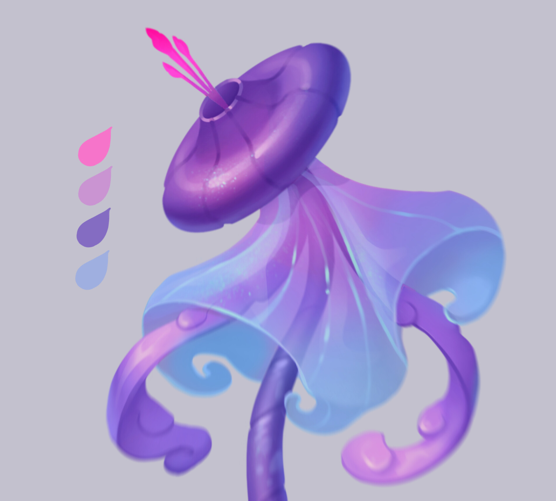 ArtStation Fantasy flower concept art