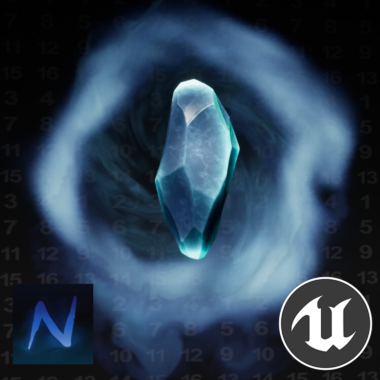 ArtStation [Student] Elemental Crystal Ice Idle