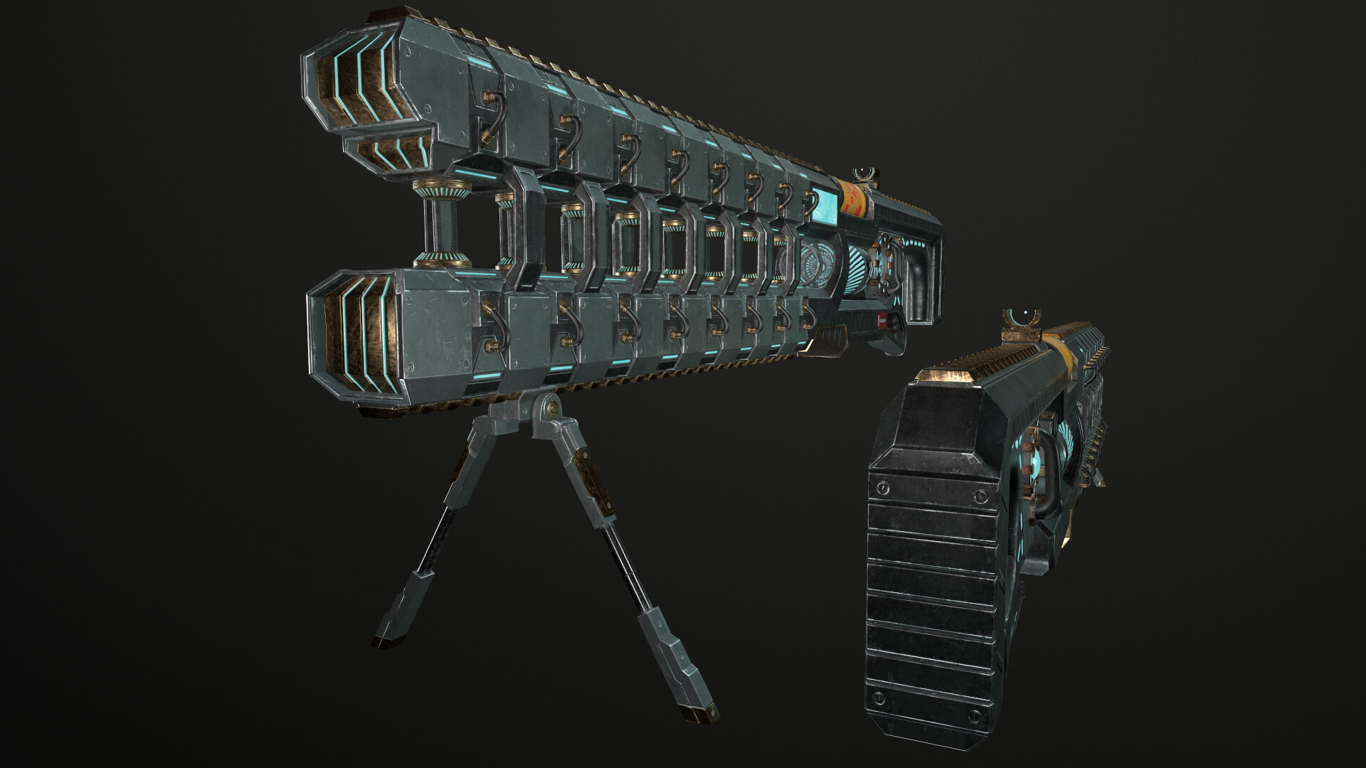 ArtStation Gauss rifle