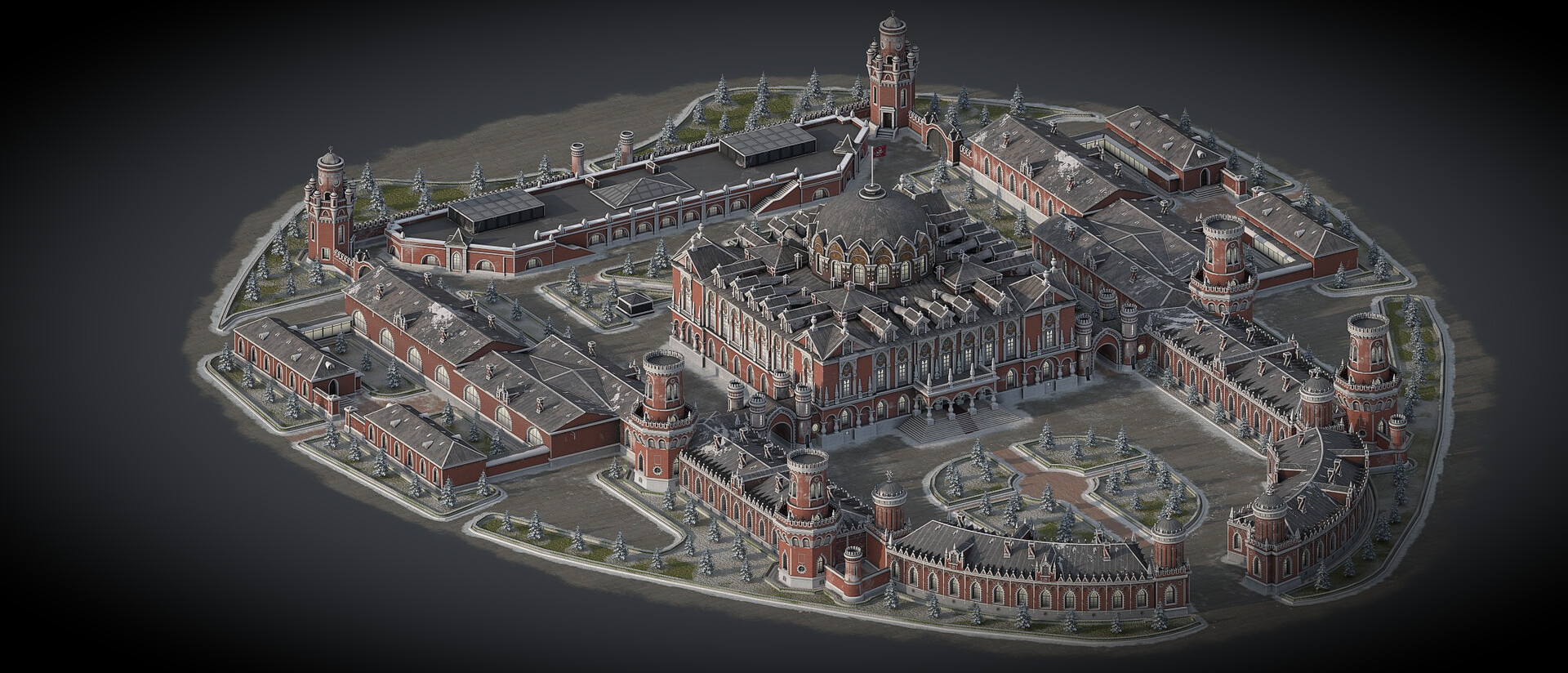 ArtStation - Petrovsky travel palace in Moscow (Петровский путевой ...