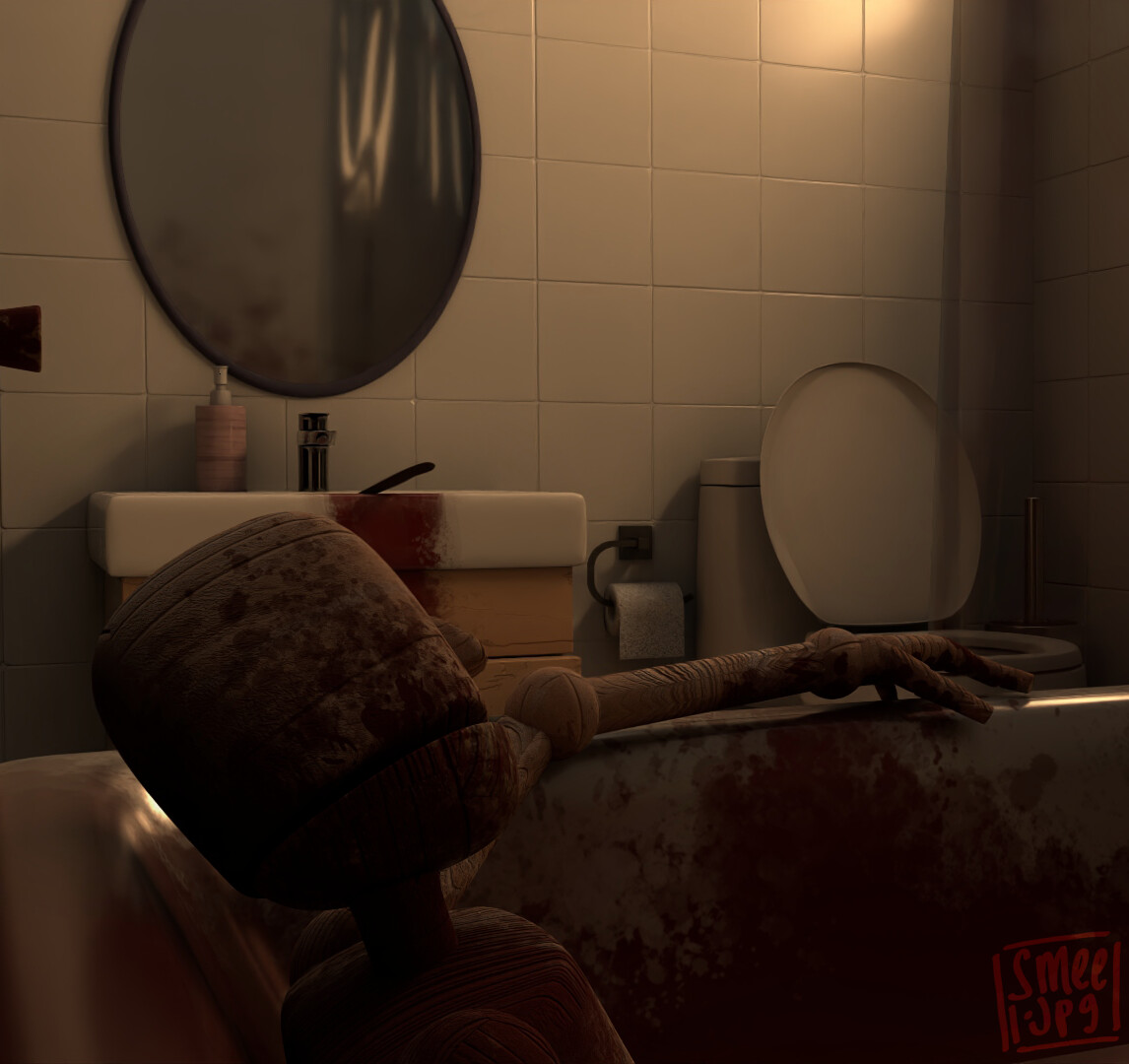 ArtStation Murder in the Bathroom