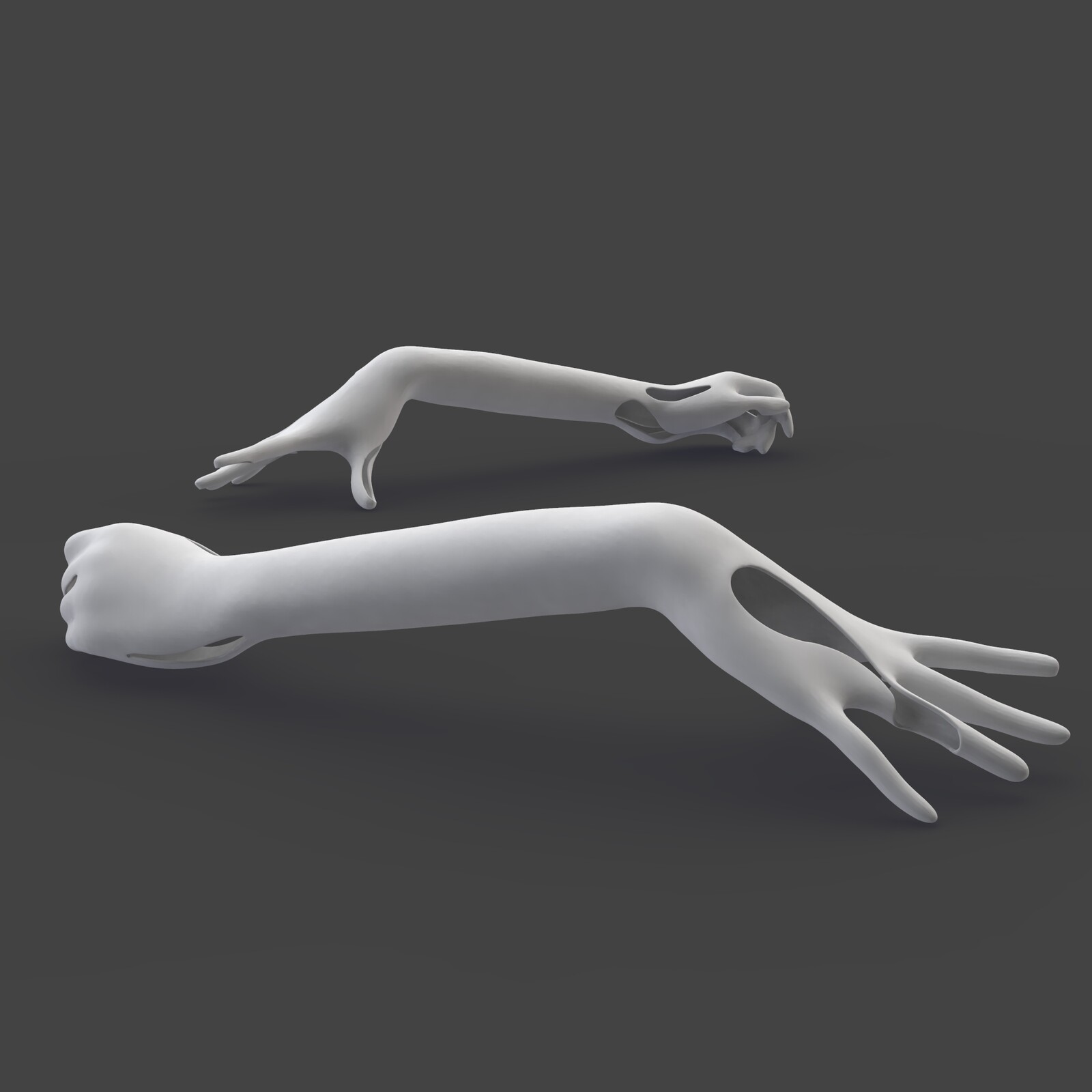 Hand model mockup for jewelry exhibition / 3D printing