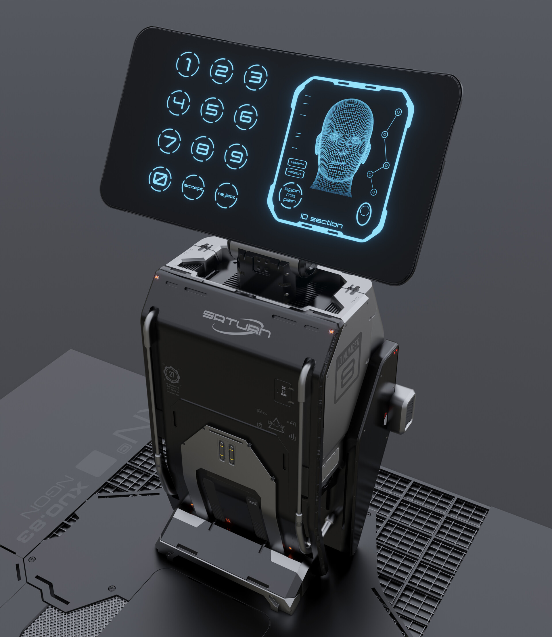 ArtStation - Terminal no. 8 - a sci-fi game asset design
