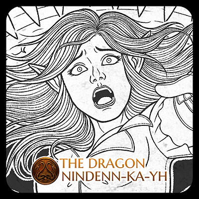The Dragon Nindenn-Ka-Yh ~ Sheevela falling into the lake