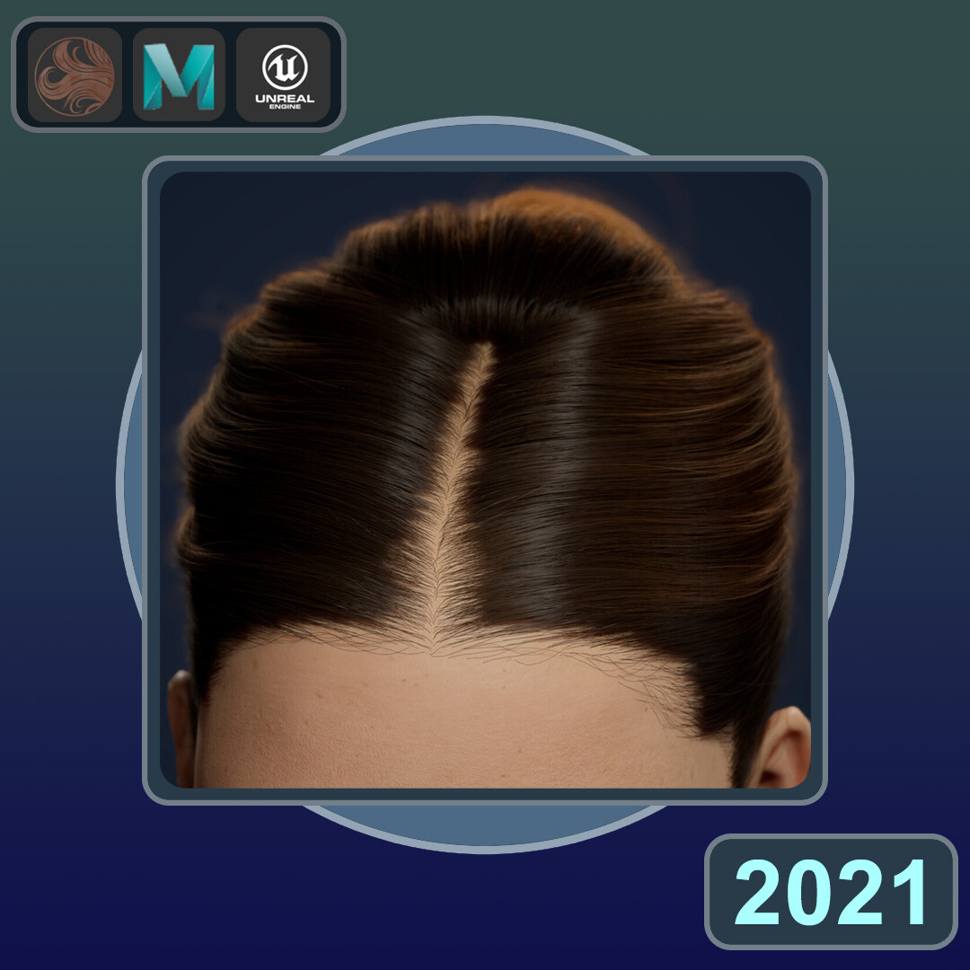Grooming/Lookdev (realtime hair) - UE4 for REPLIKR (2021)