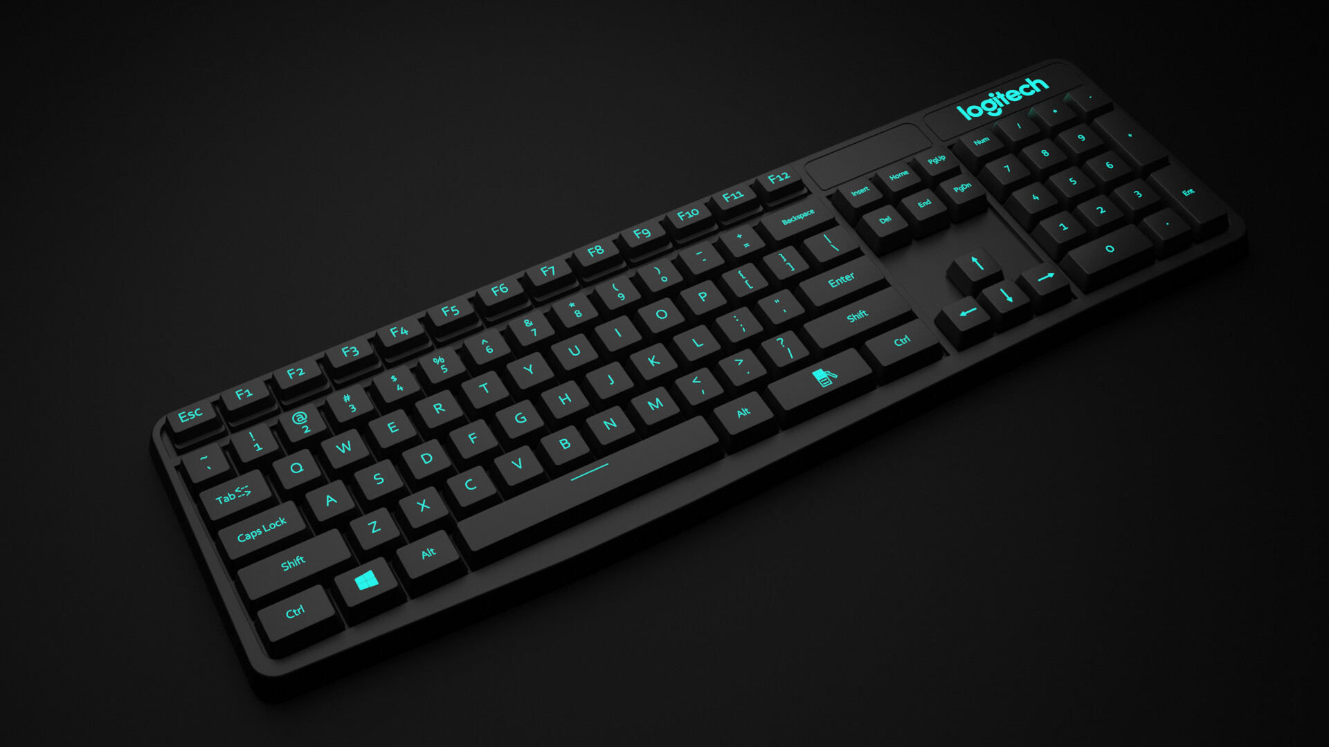 ArtStation Logitech Keyboard Modelling