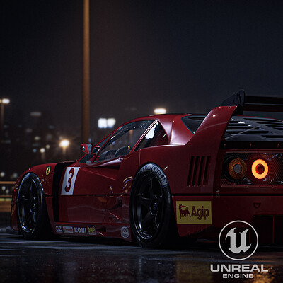 Ferrari F40LM - Unreal Engine RTX Automotive
