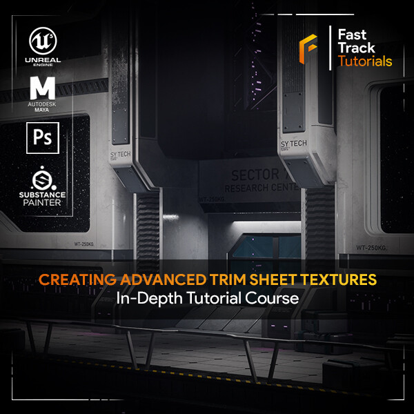 Creating Advanced Trim Sheet Textures For Games - Tutorial End Result