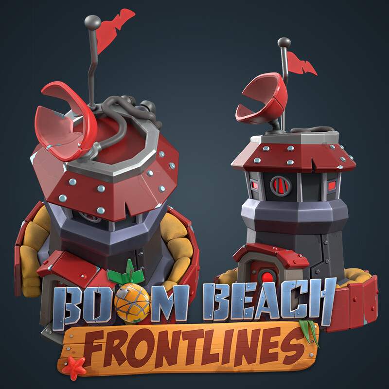 ArtStation Boom Beach Frontlines Outpost Ennemy