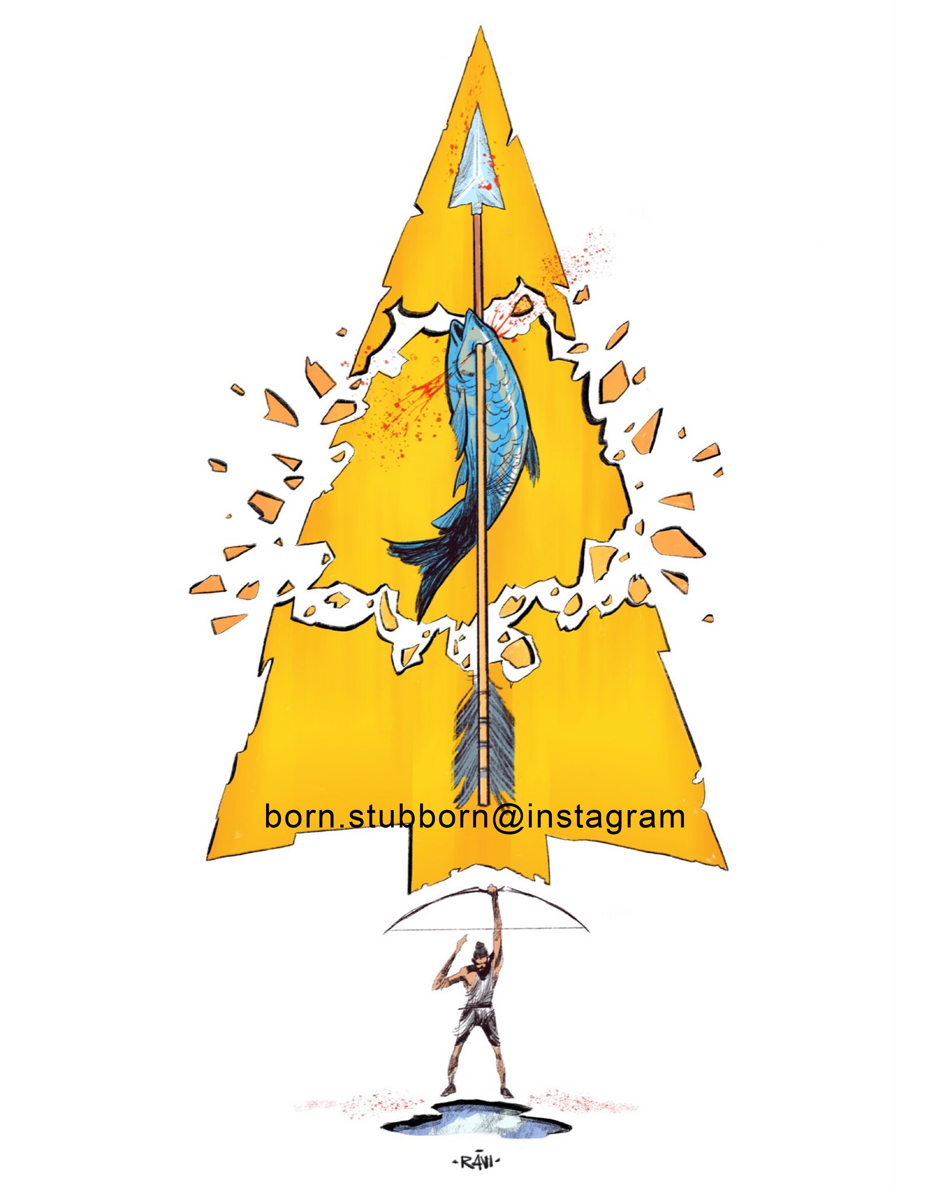 ArtStation Arjuna shooting the fish eye 🏹