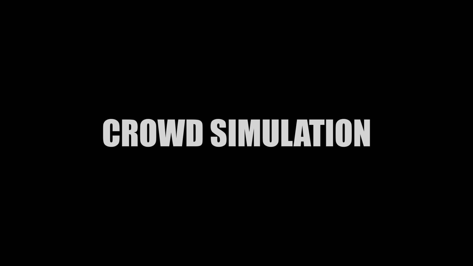 Crowd Simulation | Incredimate