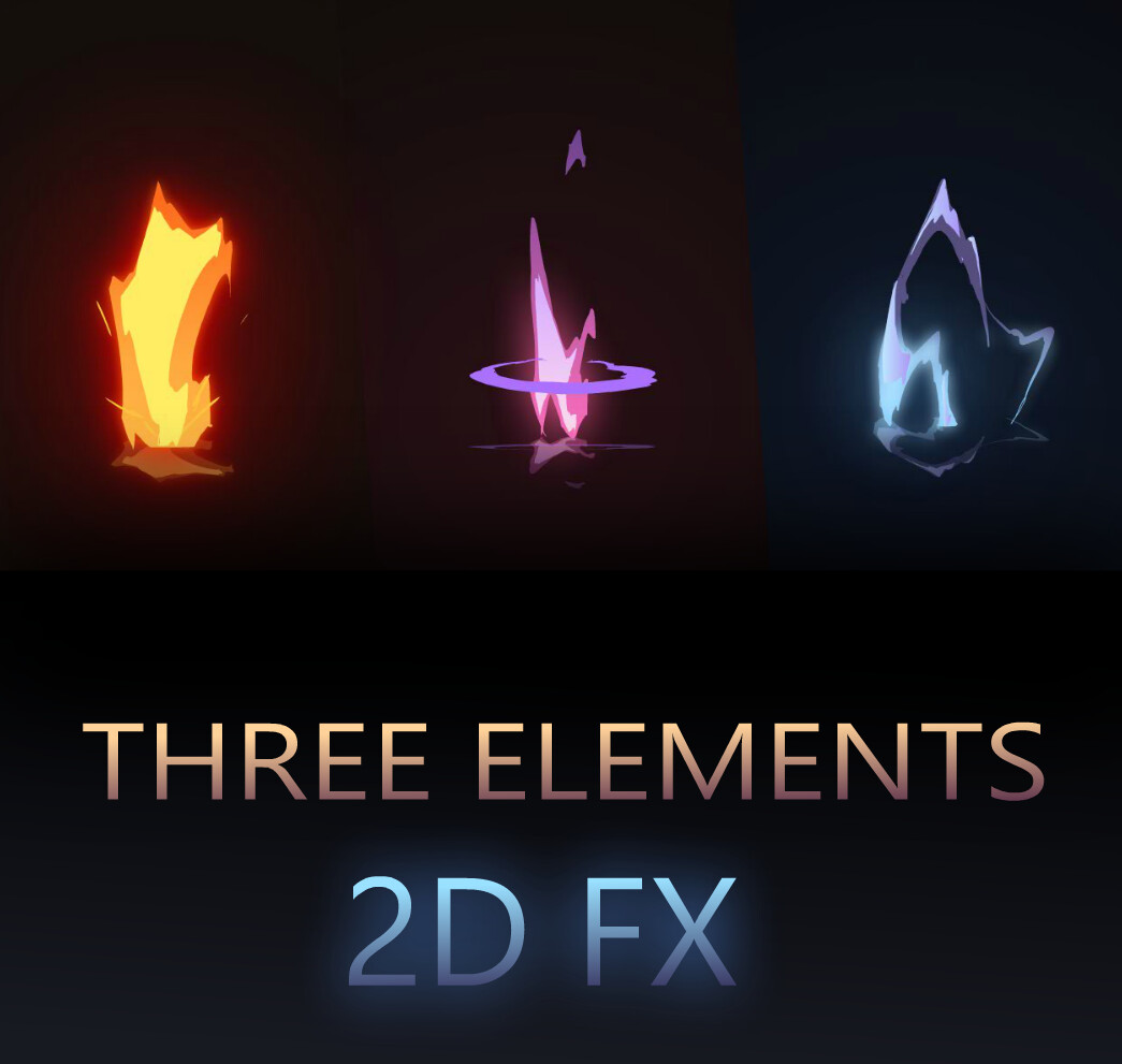 ArtStation - Three Elements 2D VFX Animation