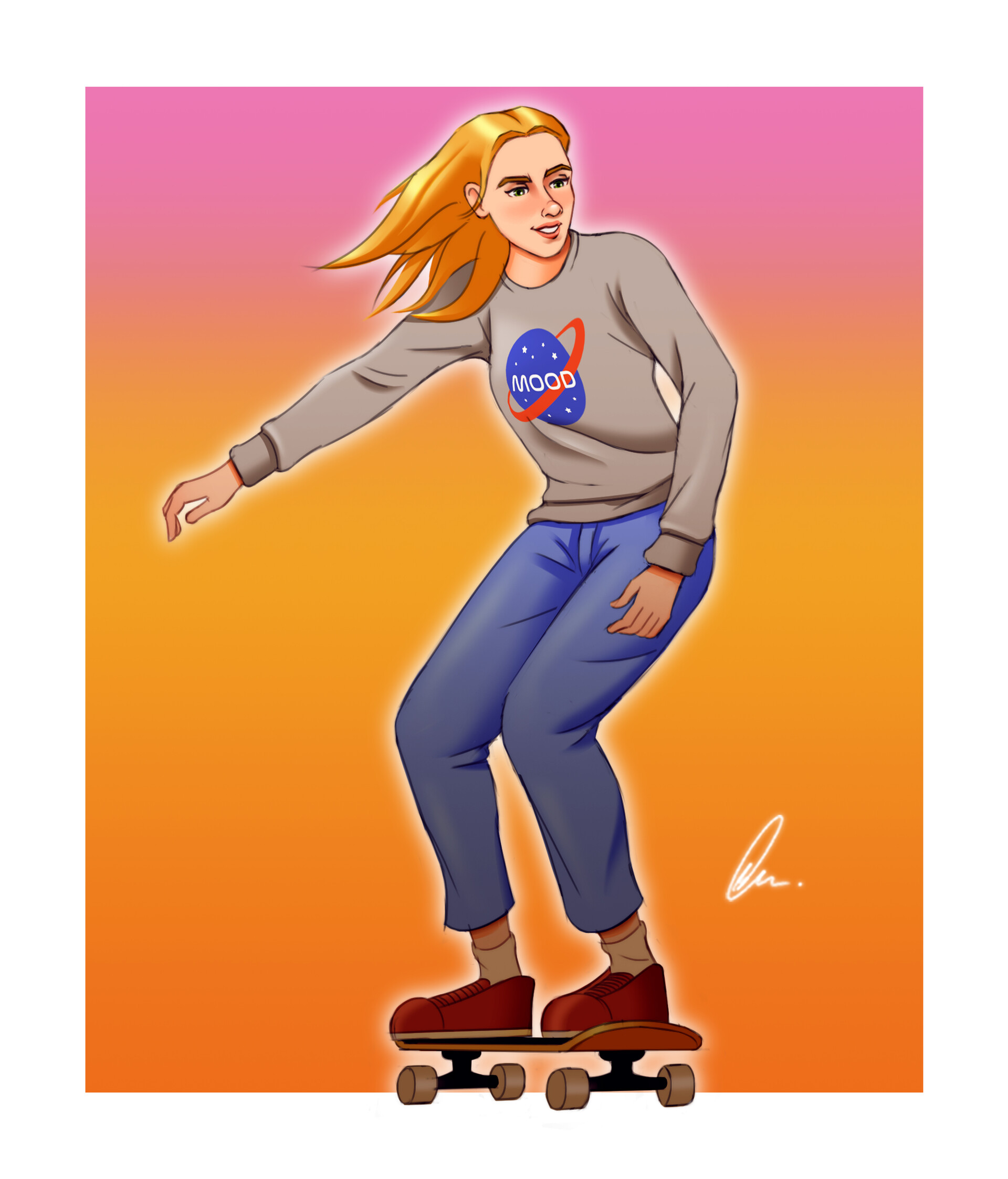 ArtStation - Skateboarder OC Concept Poses