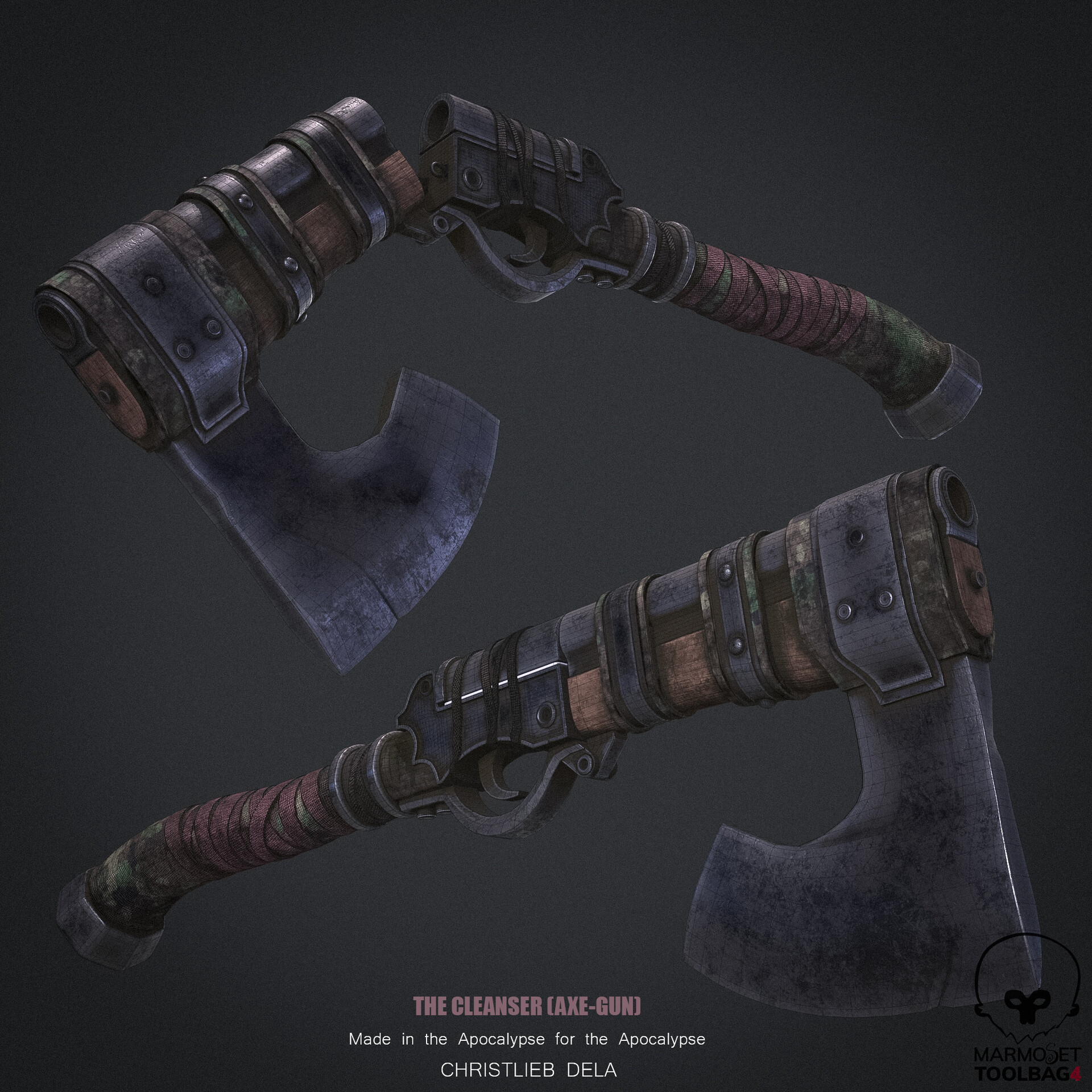 ArtStation - The Cleanser (Axe Gun)