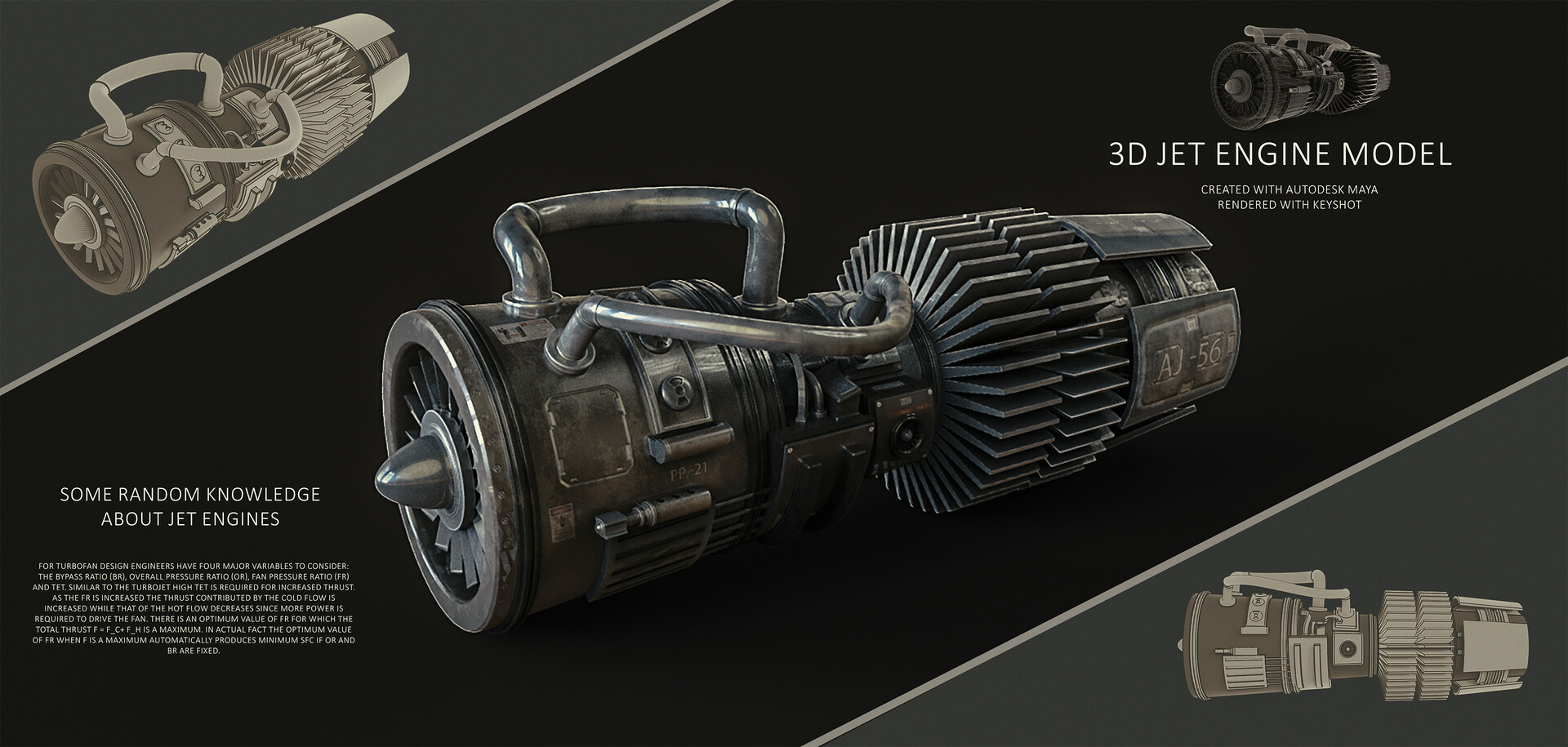 ArtStation - 3D Jet Engine