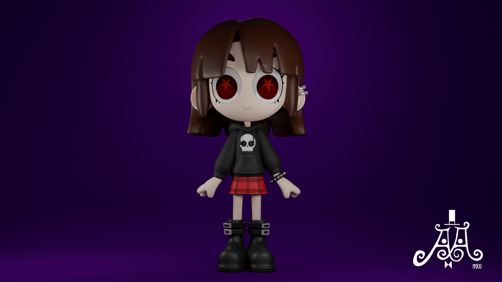 ArtStation Metal girl