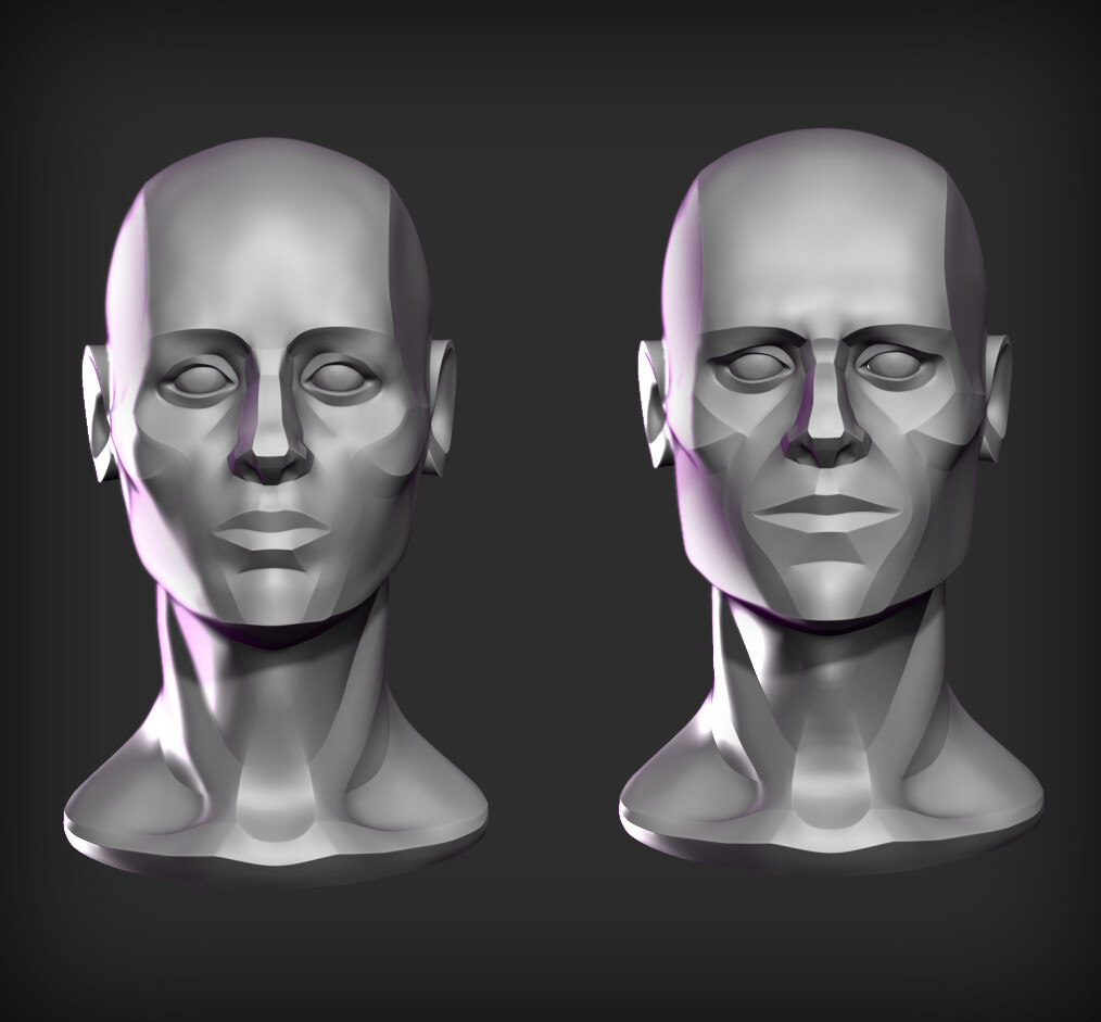 ArtStation - Head Planes Study