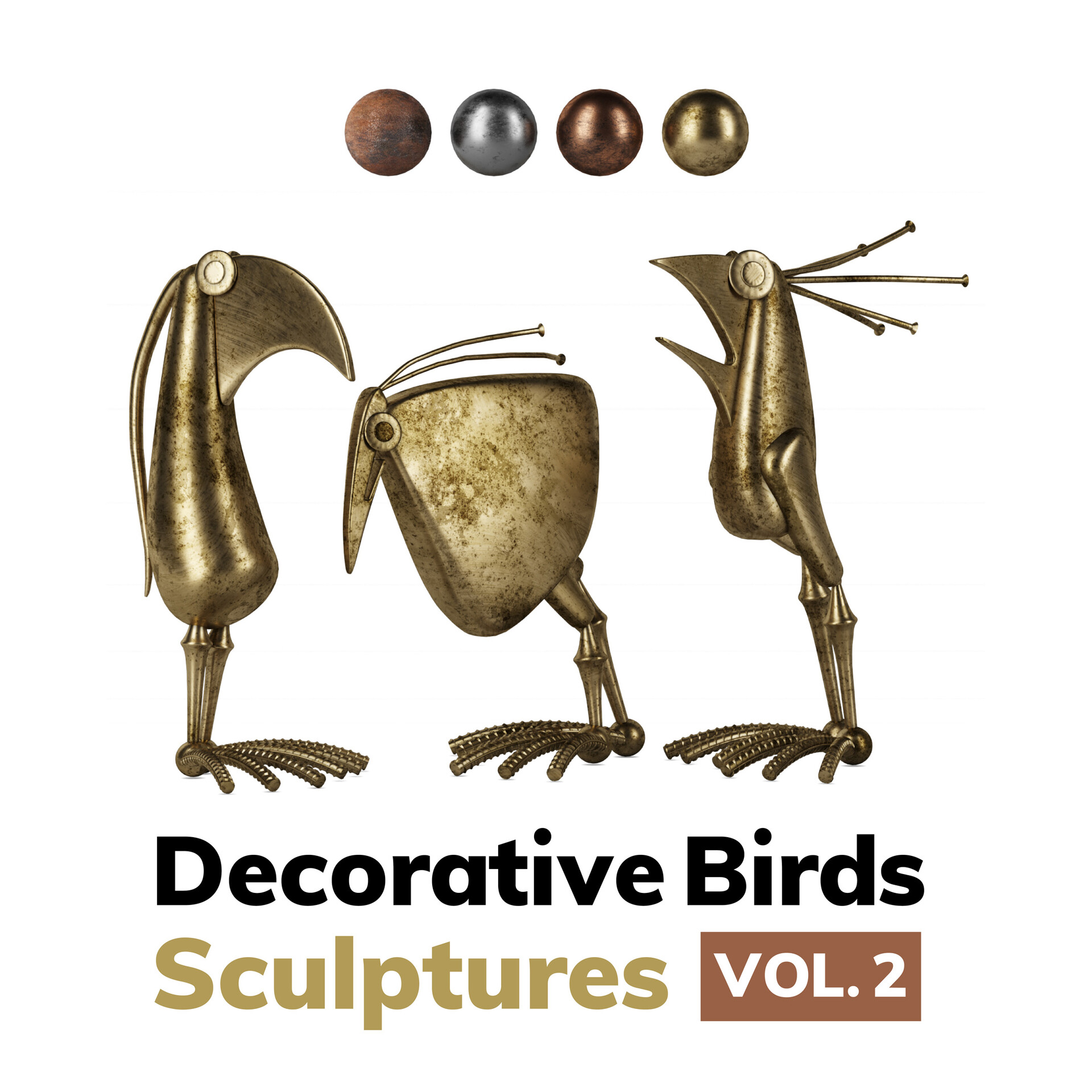 ArtStation Decorative Birds Sculptures VOL. 2