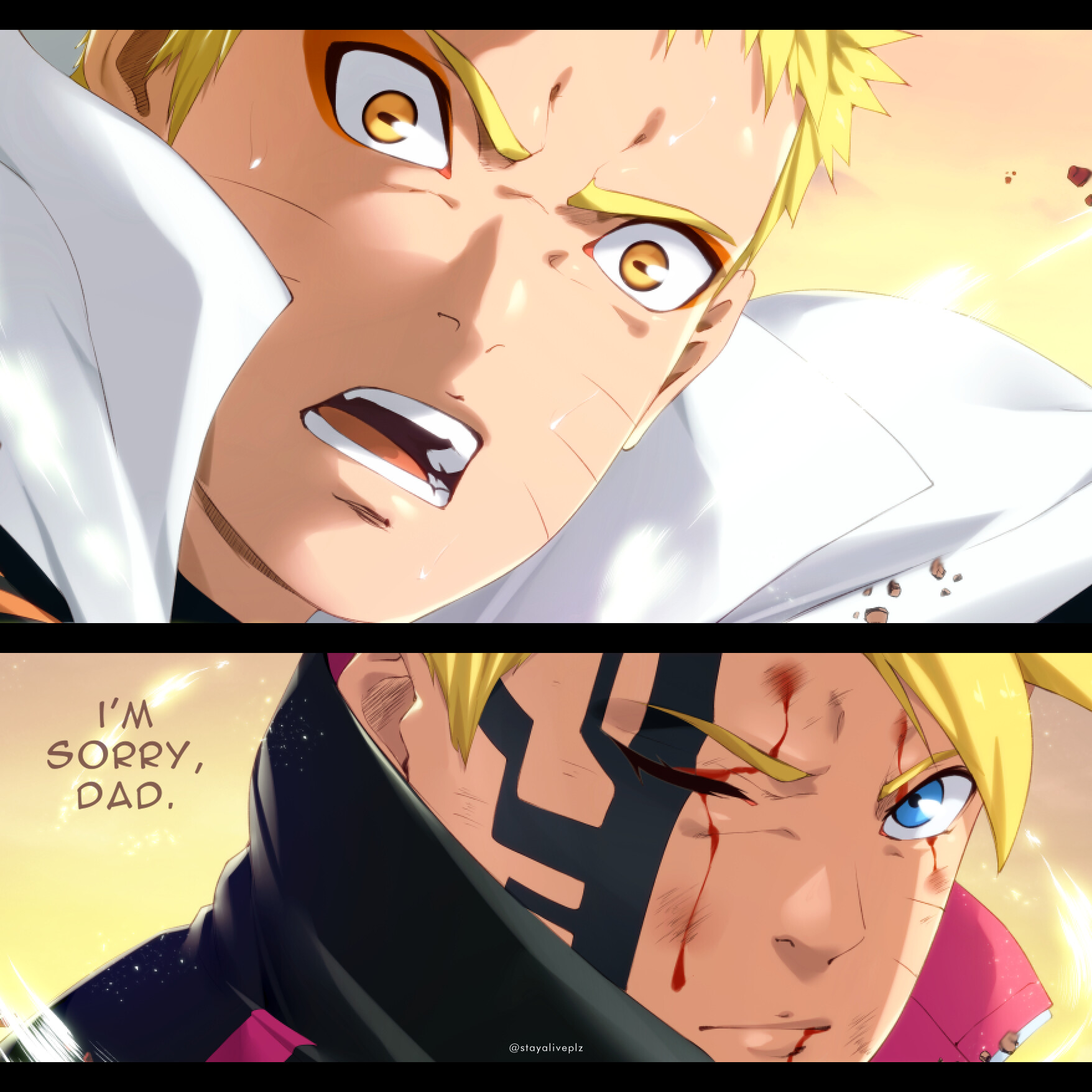 ArtStation - I'm sorry, dad. (Boruto: Naruto Next Generations