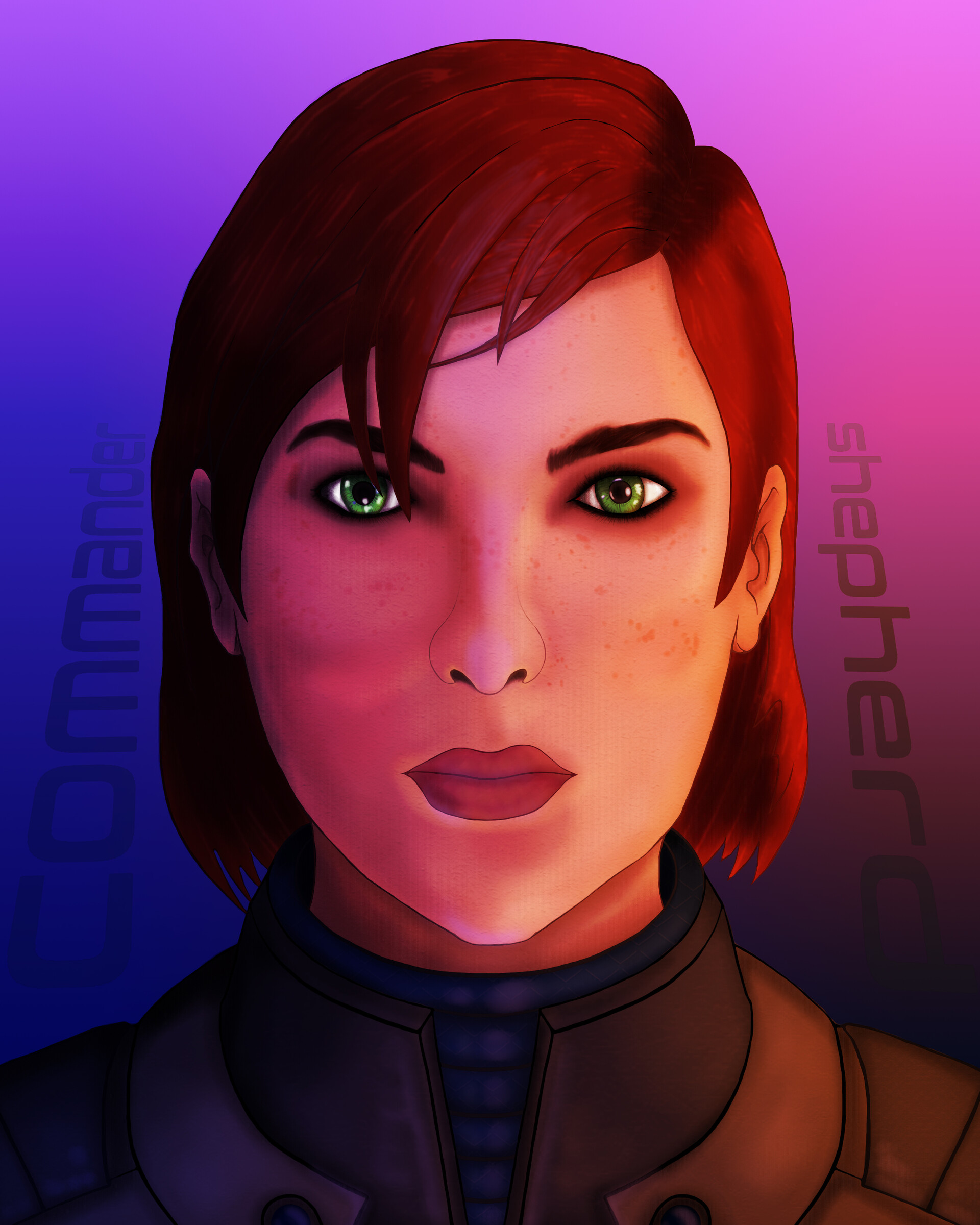 Artstation Mass Effect Commander Jane Shepherd