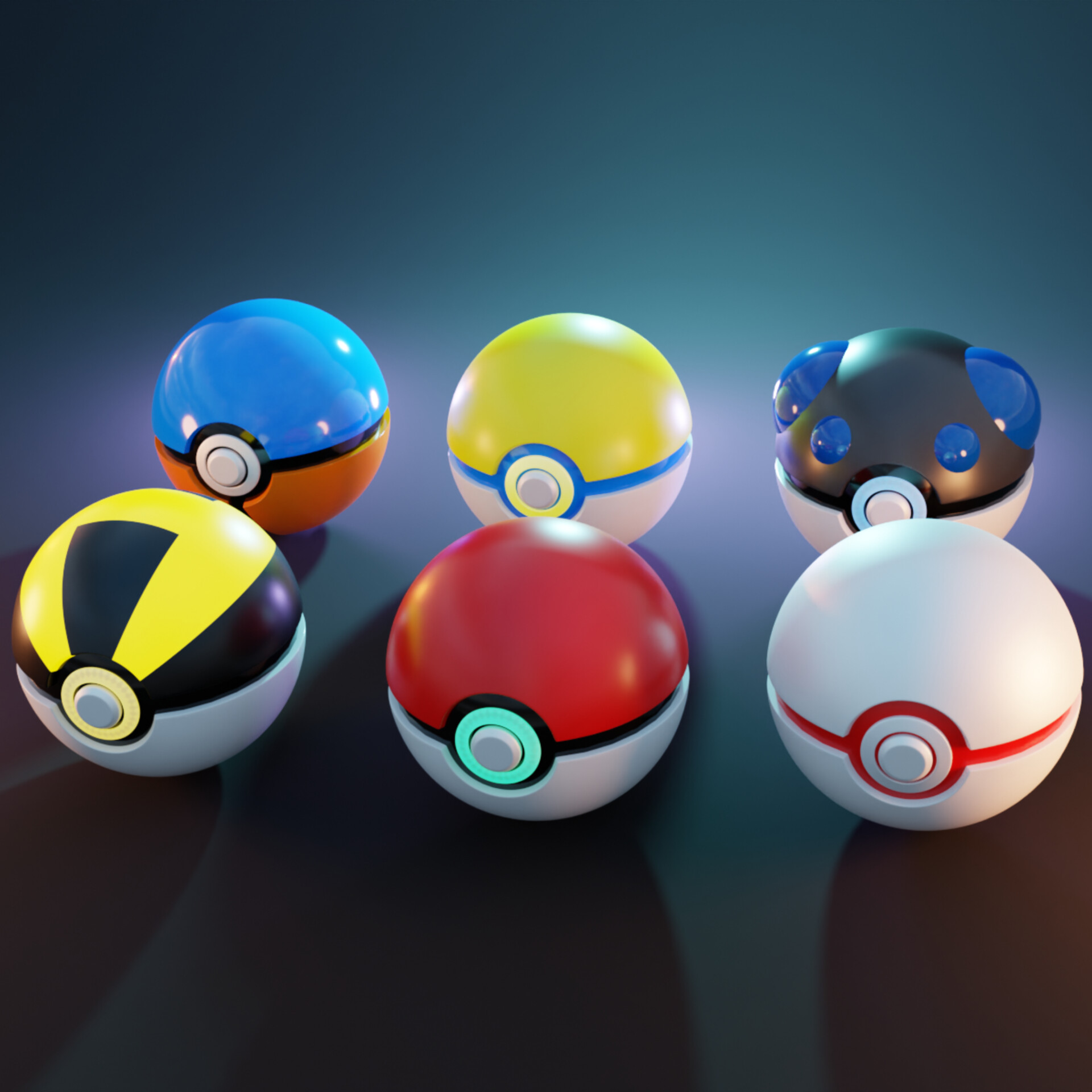 ArtStation - Poké Balls 3D Models