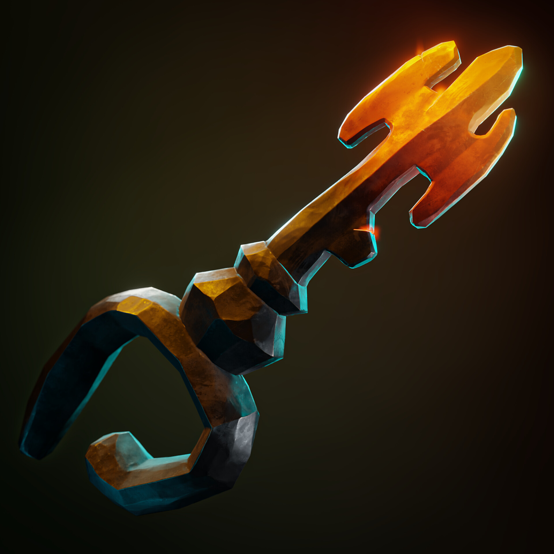 ArtStation Stylized Ashen Key [Sea of Thieves Fan Art]