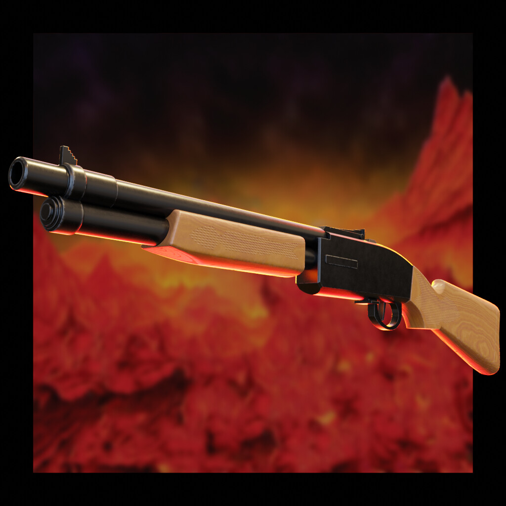 ArtStation Doom Replicas The Shotgun