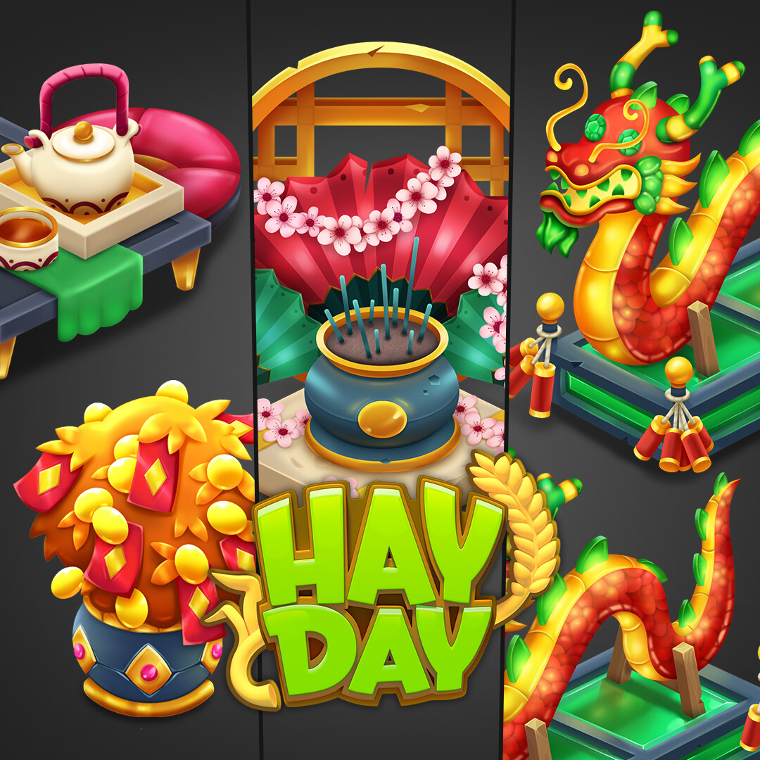 ArtStation - Hay Day - Chinese New Year