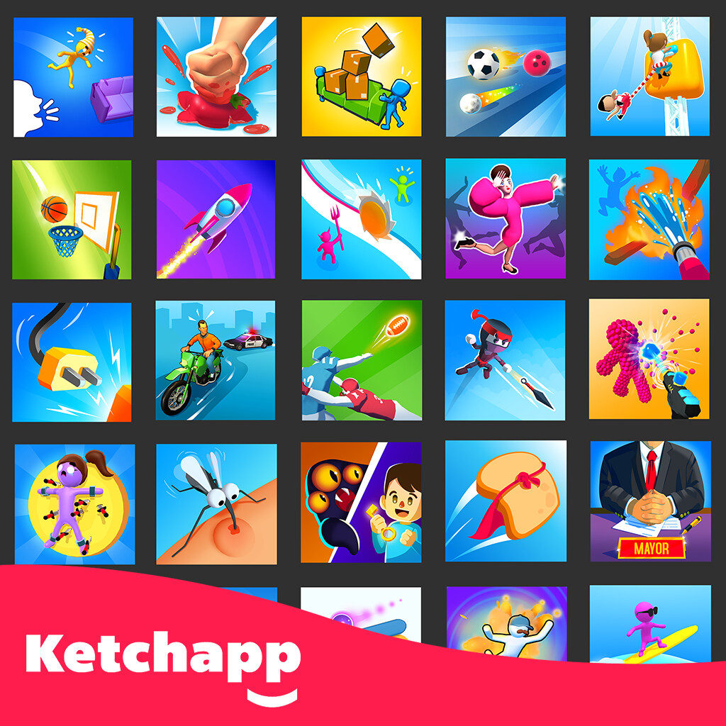 Lise Hennequin Ketchapp Game Icons & Banners
