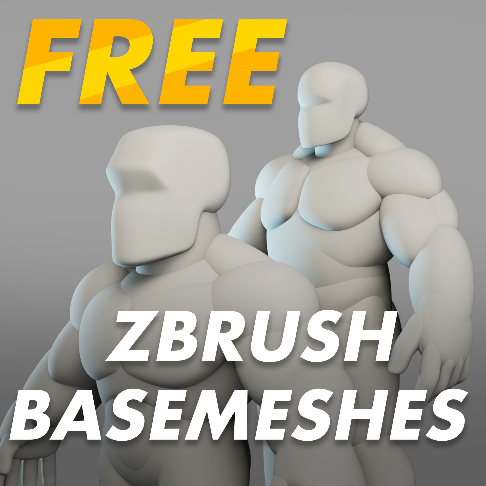 ArtStation - FREE Male Heavy Stylized Zbrush Basemeshes