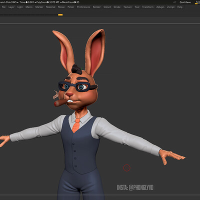 Character Design in ZBrush - Rabbit Boss