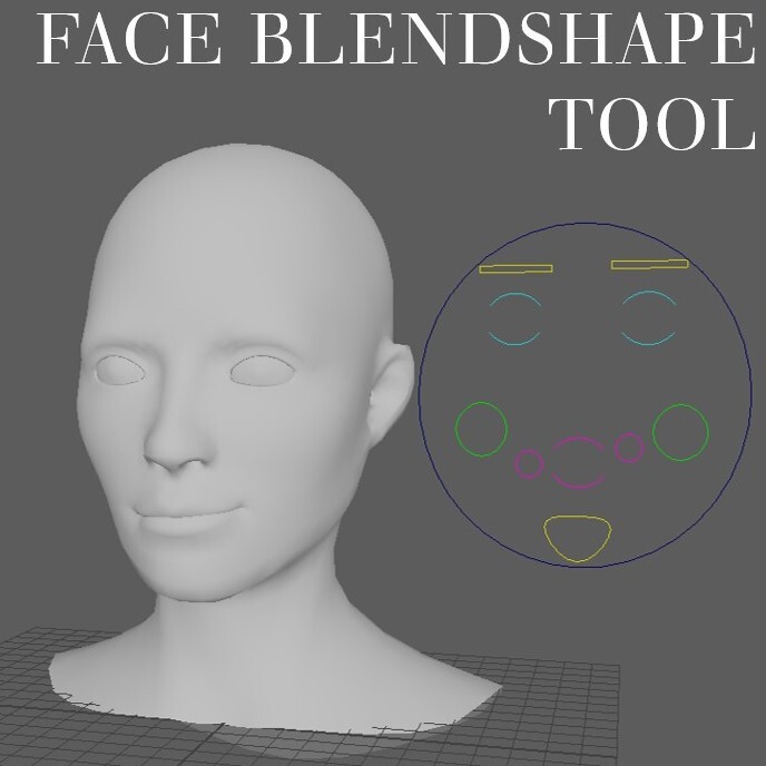 ArtStation - Maya Python Face Blendshapes tool