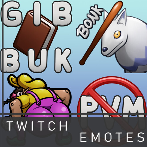 ArtStation - Twitch emote sheets