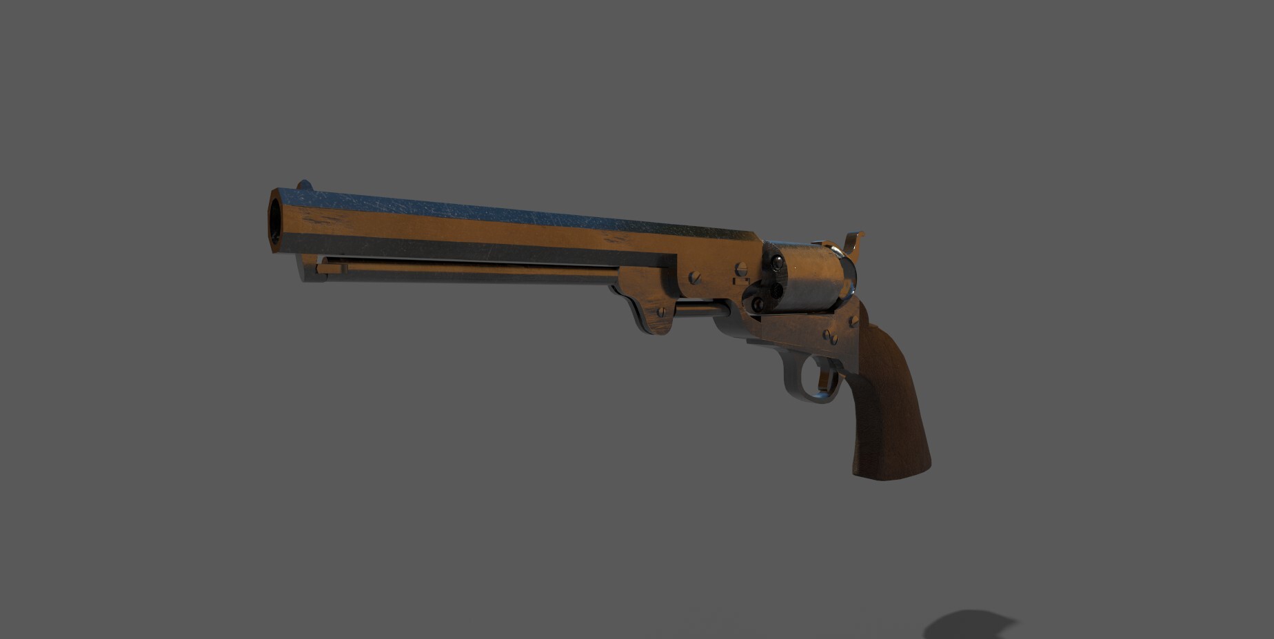 ArtStation - Colt 1851 Navy Revolver_3d model