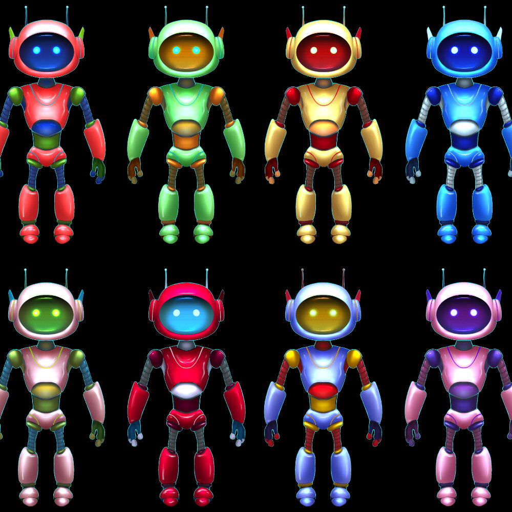 ArtStation - Robot - Concept & Color Exploration