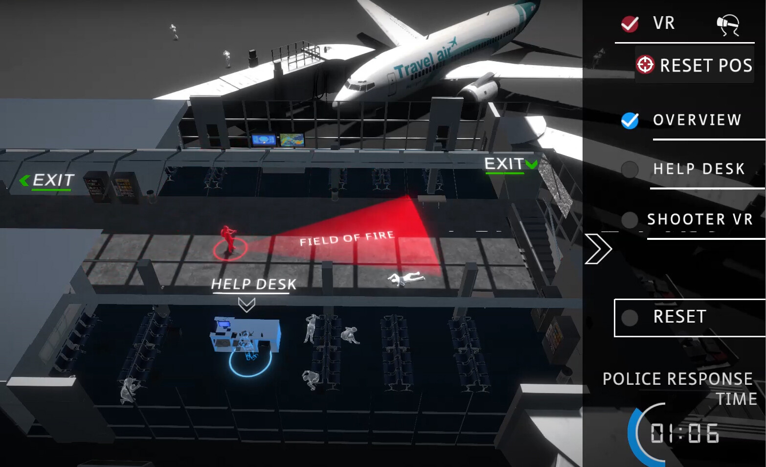 VR Active Shooter Training for Airlines