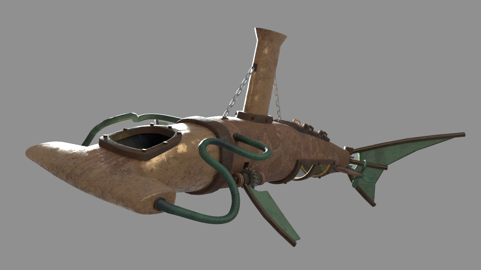 ArtStation Steampunk Shark