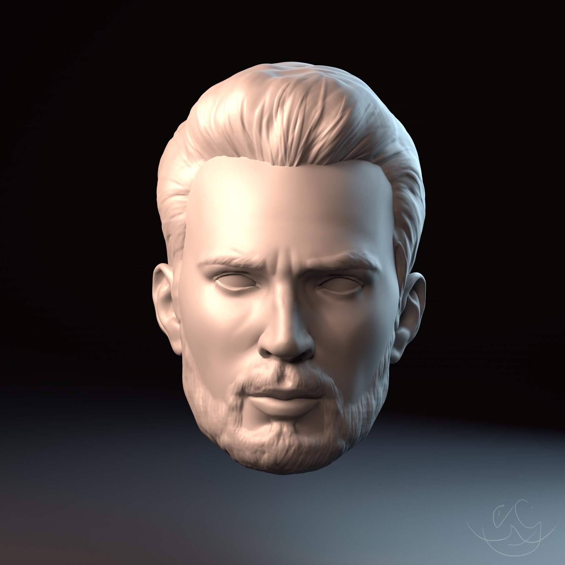 ArtStation - Сaptain america head