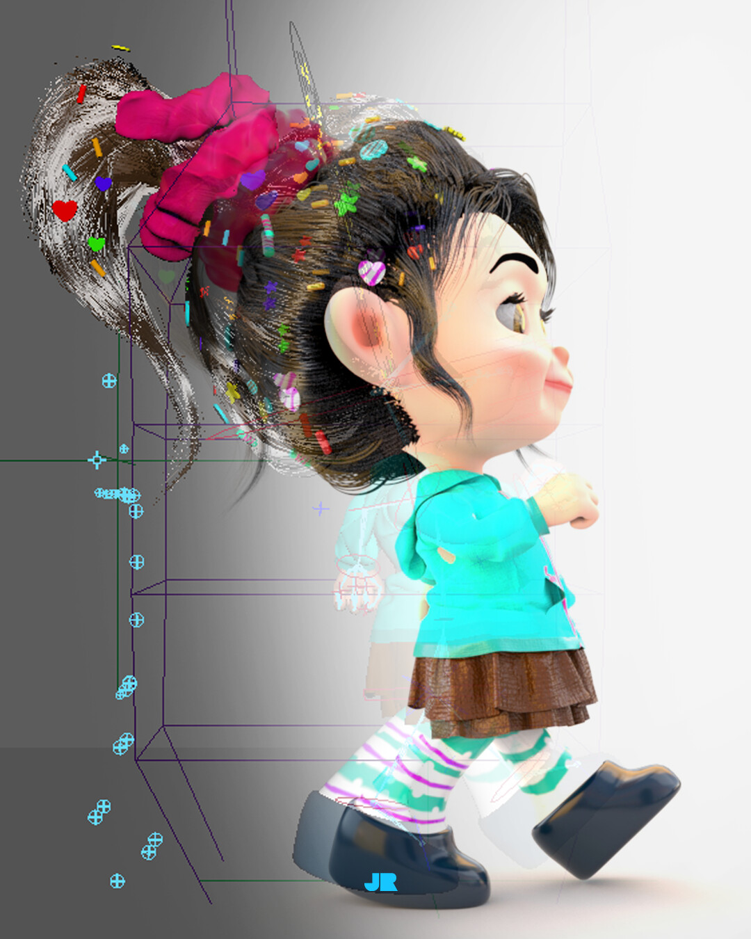 ArtStation - Vanellope von Schweetz Fanart