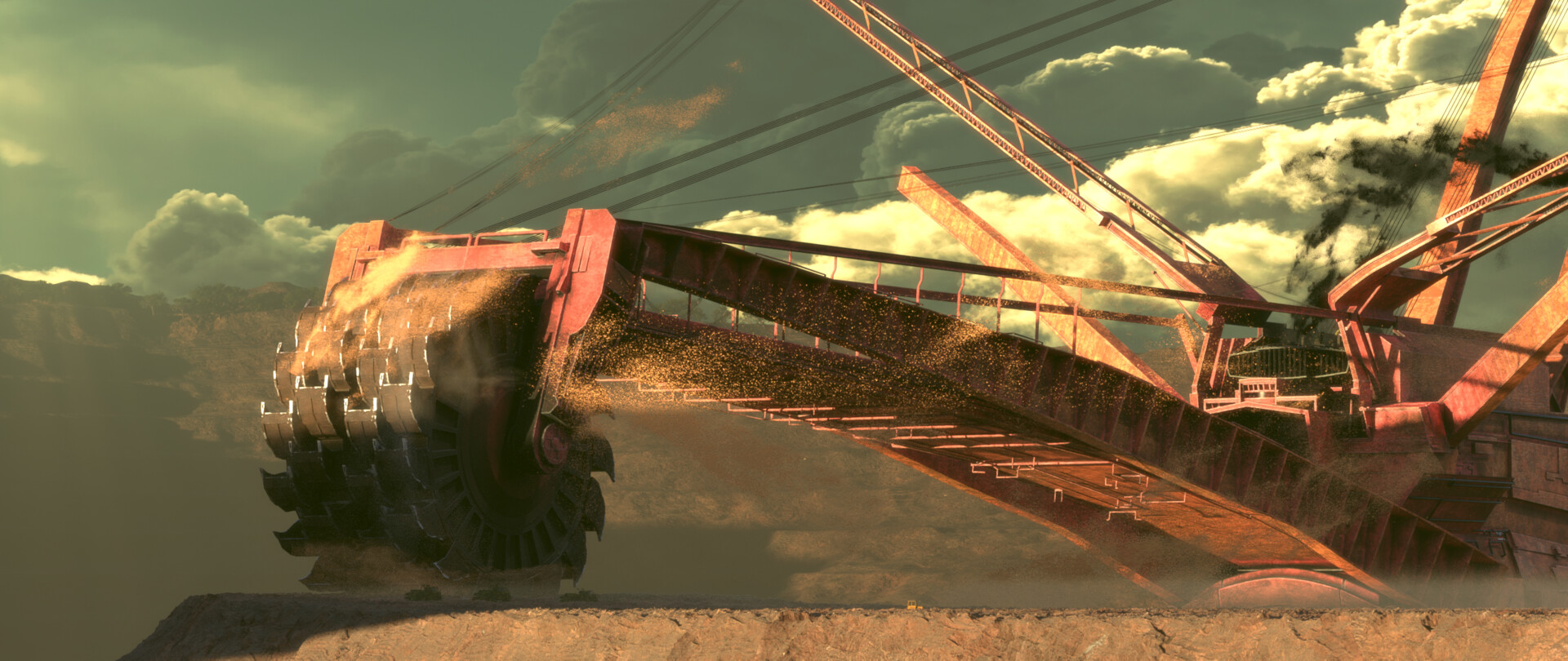 ArtStation Bucket wheel excavator