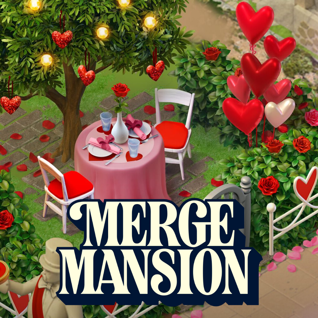 ArtStation Merge Mansion Valentines Day 2021