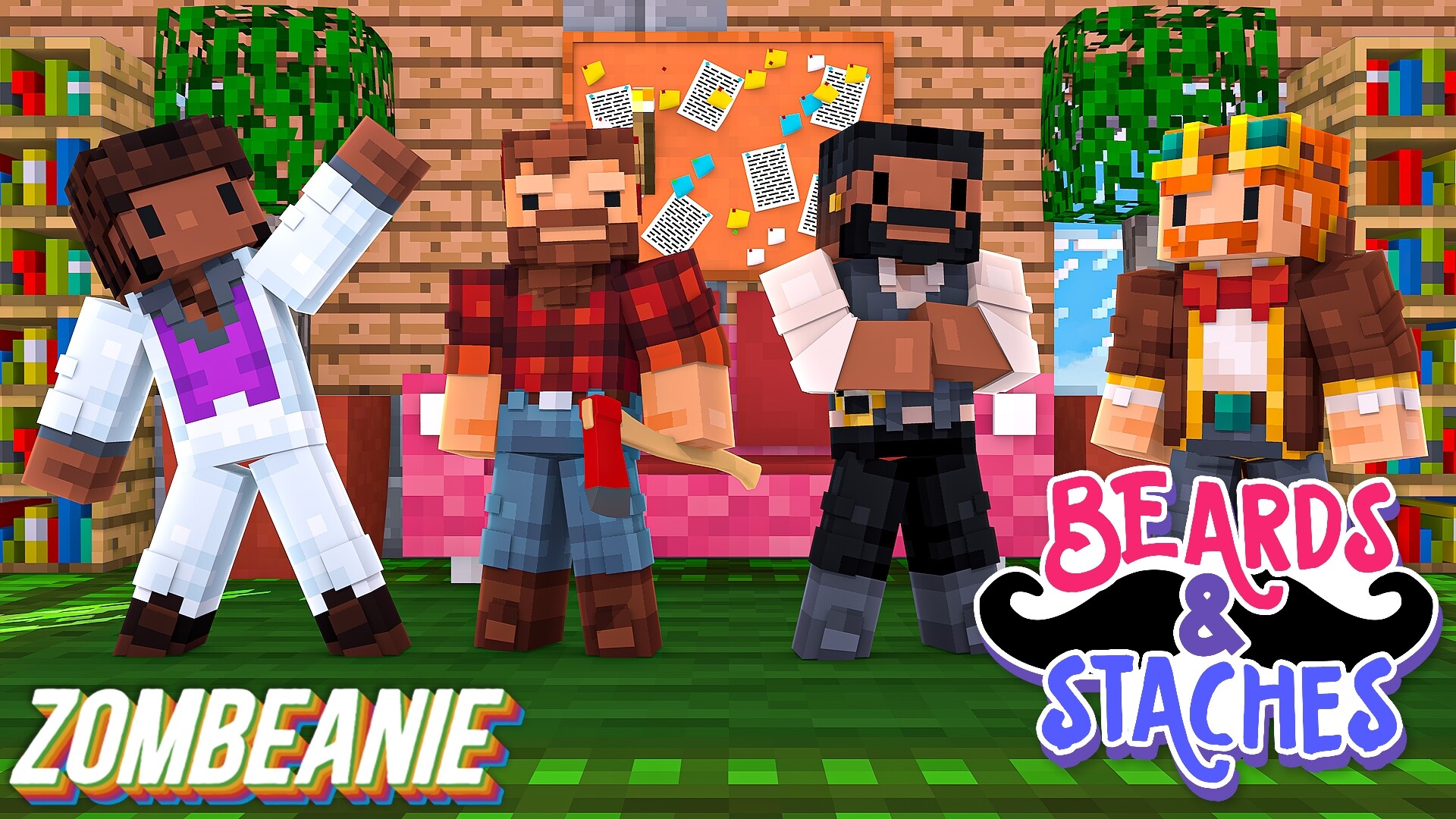 Best Minecraft Skins with Beards & Mustaches (All Free) – FandomSpot