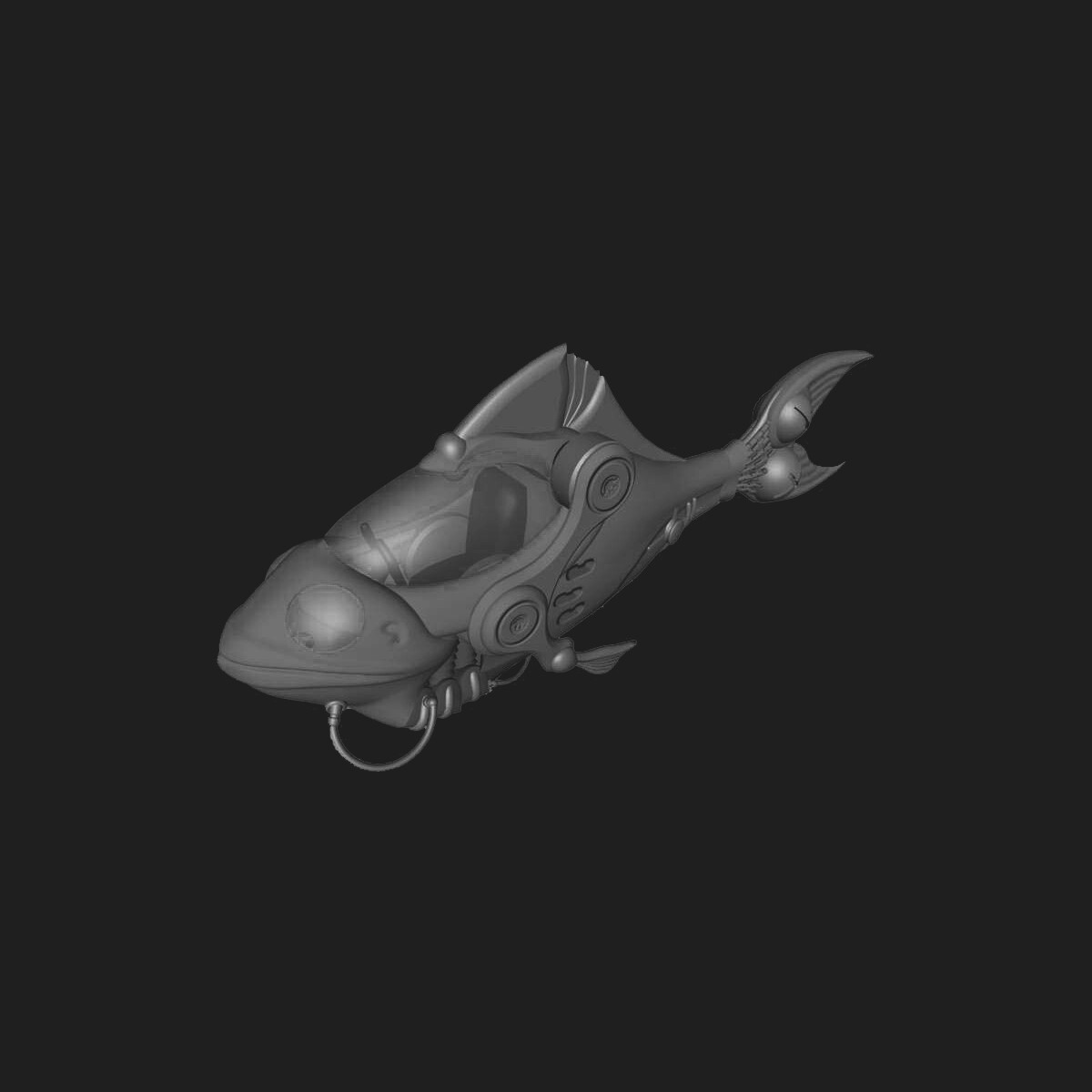 Mechanical Fish Submarine For The Crystal Key 2