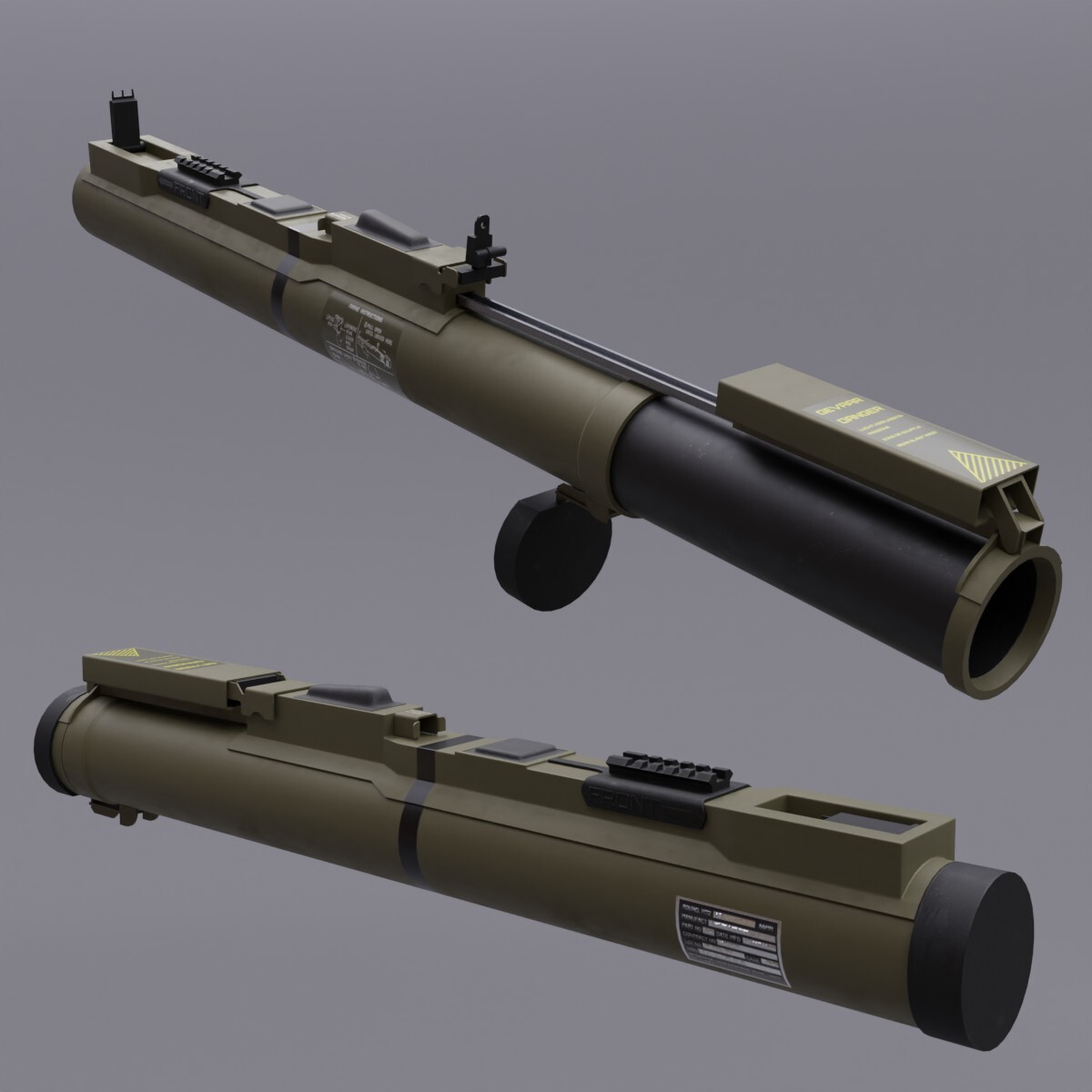 ArtStation - M72A7 LAW Light Anti-Tank Weapon