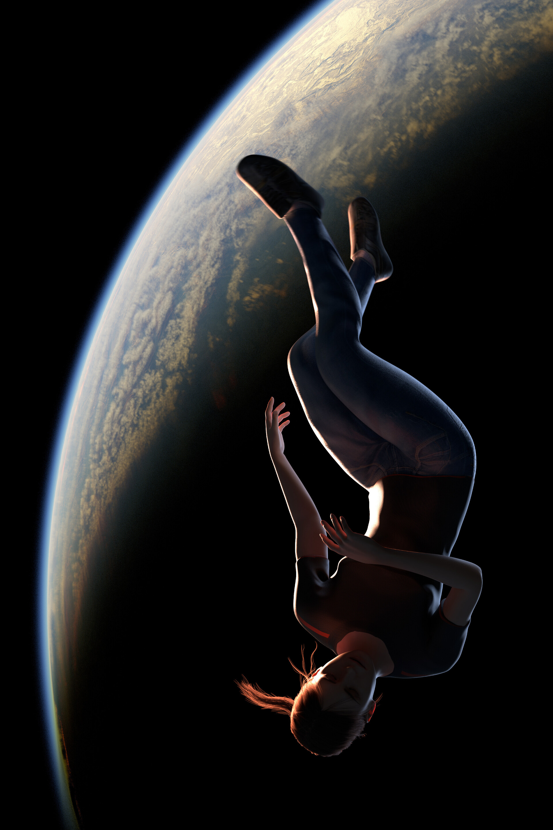 ArtStation - Weightless in space