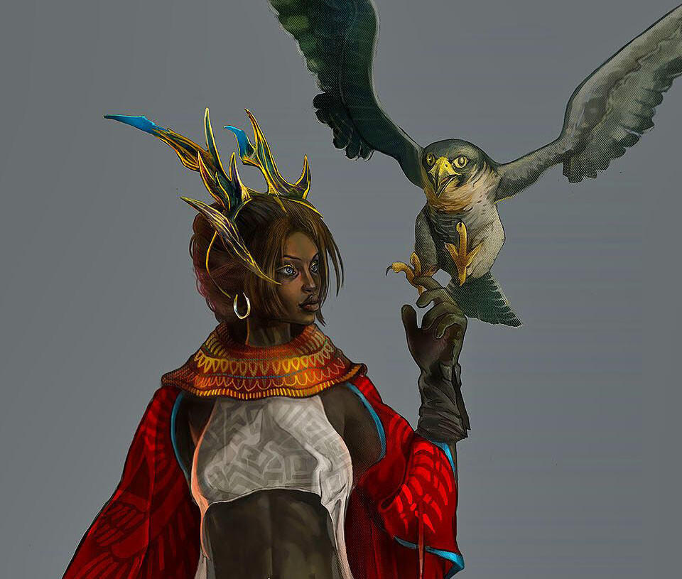 ArtStation - Queen of Ethiopia fantasy.